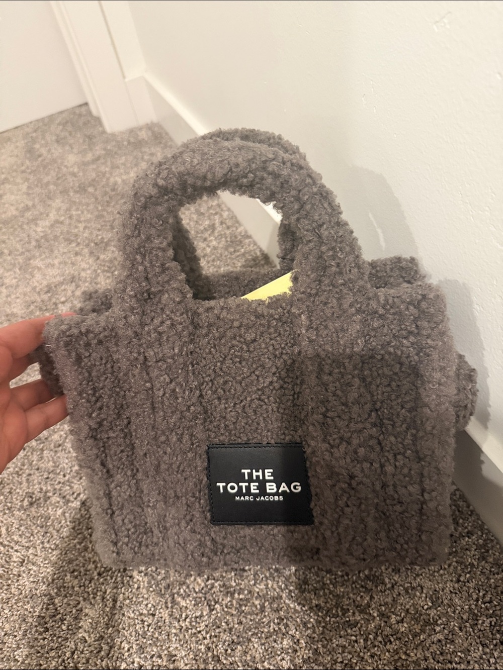 Marc Jacobs The Tote Bag - Gray Teddy Sherpa Small Tote